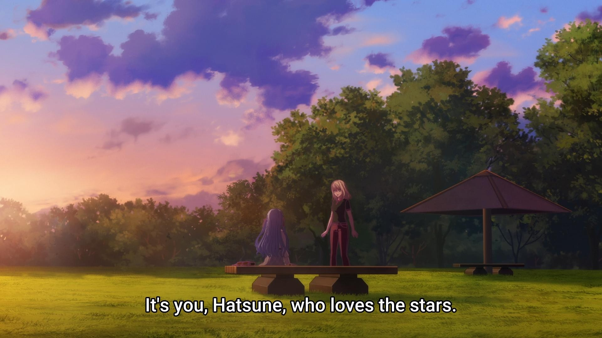 it's you, hatsune, who loves the stars.